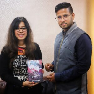 Rishabh Bansal with author Priya Kumar