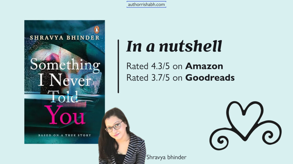 Something I Never Told You by Shravya Bhinder - best selling romance novels 2024